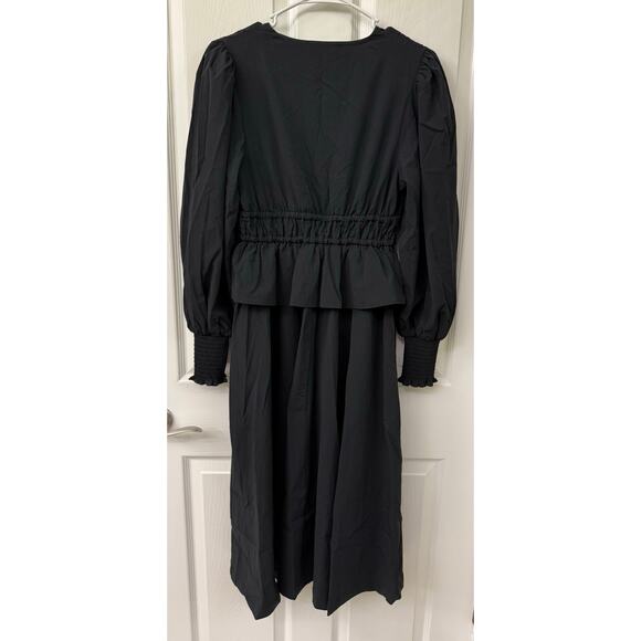 WeWoreWhat black dress Midi NWT Small ($118) professional event pockets - Picture 2 of 9